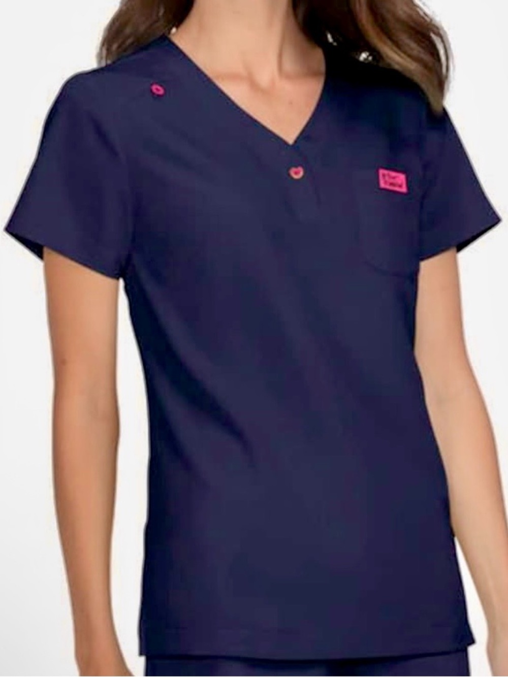 Betsey Johnson by koi Women's Rosemary Scrub Top Size Small